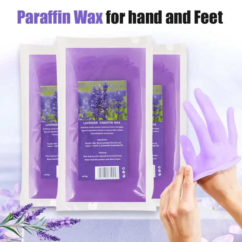 450g/200g Paraffin Wax Hand and Foot Feet Mask Peel Off 3Pcs/1Pcs SPA Moisturizing 200g/450g Hand Soft Wax For Bikini Body
