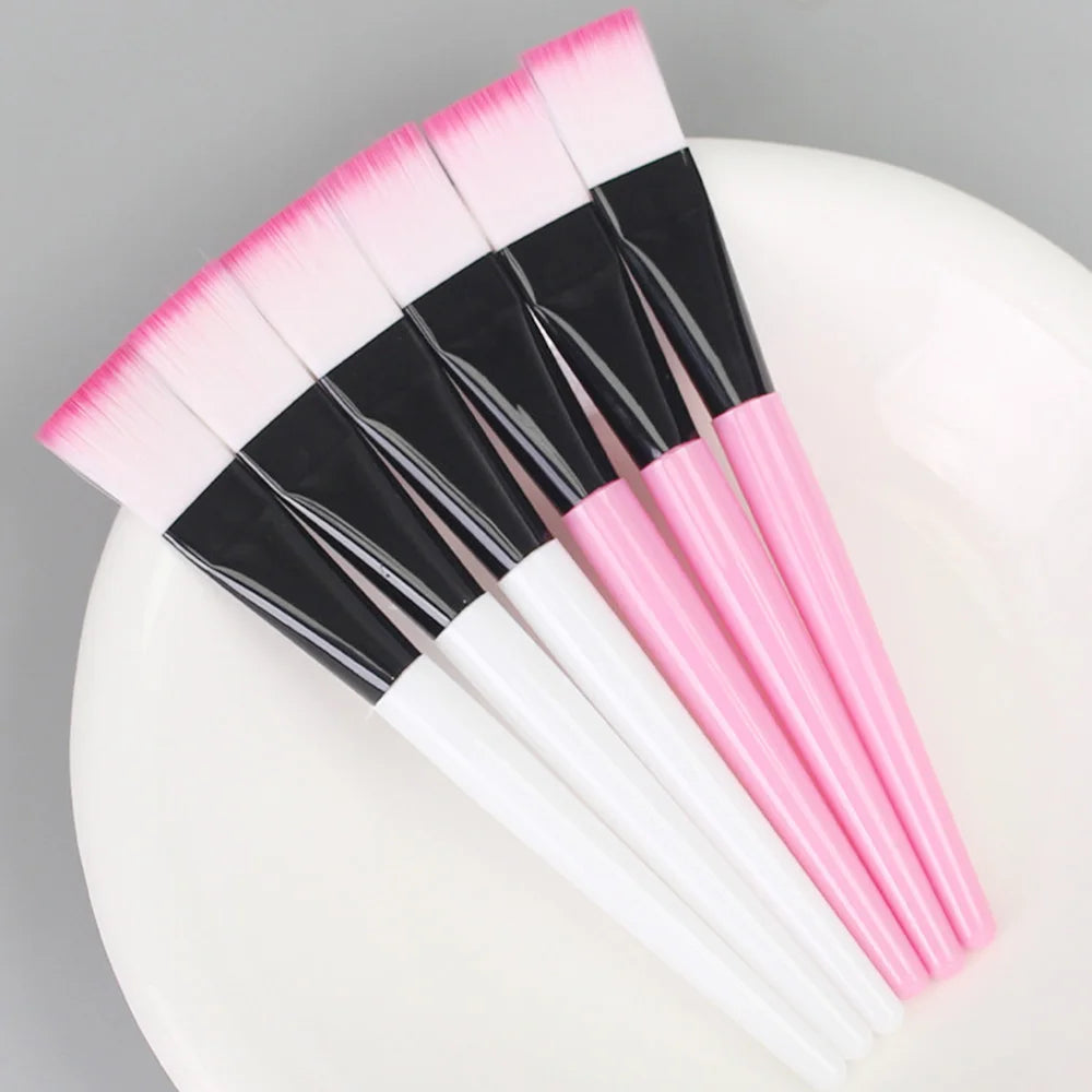 10PCS Facial Fan Mask Brushes Face Mask Applicator Tool Makeup Brushes For Esthetician Women DIY Facial Mask Cosmetic Tools