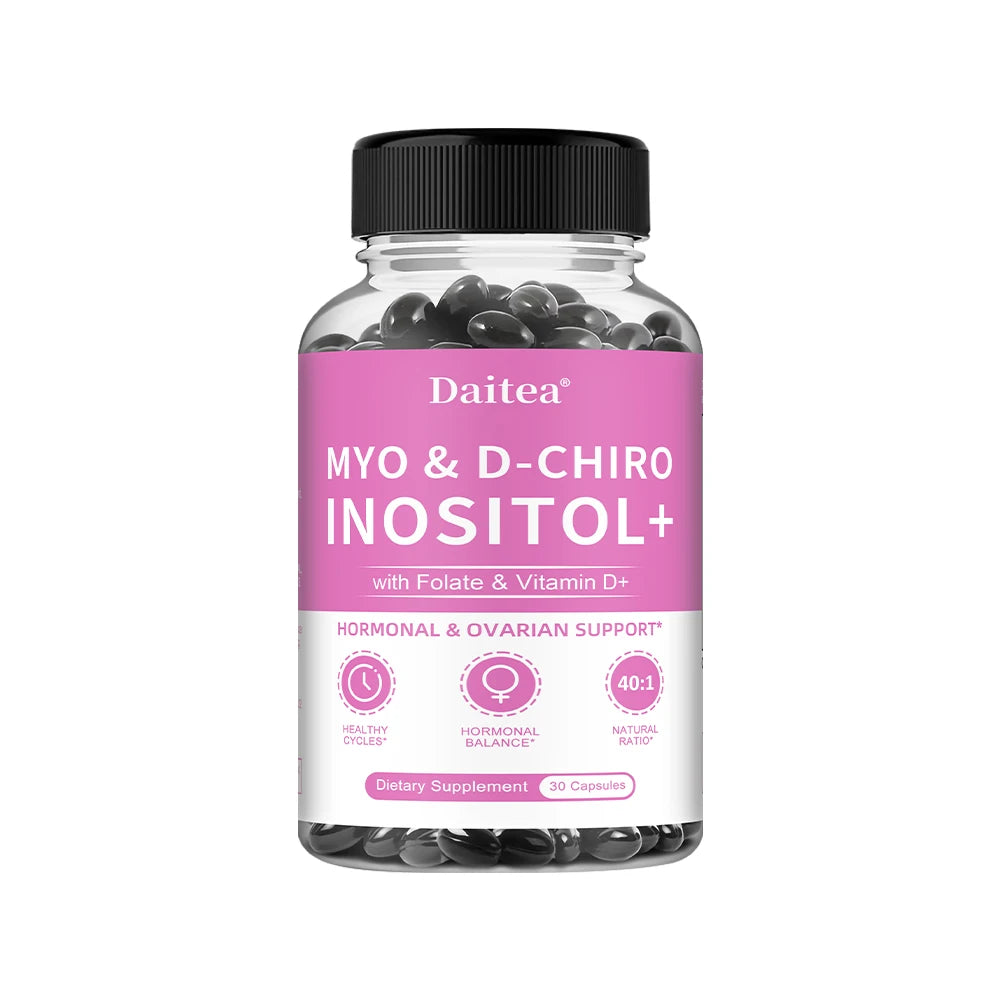 Myo-Inositol Supplement - Promotes Hormonal Balance and Ovarian Health, Regulates Menstrual Cycles, and Improves Mood