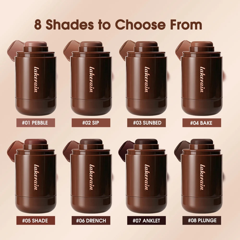 Cream Contour Stick Smooth Blendable Face Shading Stick Natural 3D Sculpting Bronzer Stick Long Lasting Sun-kissed Glow Facial M