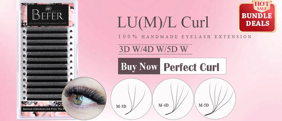 Befer Cilios YY/3D/4D/5D/6D W Shaped Fake Eyelashes Extension Technologic Fiber High Quality Soft Natural Professional