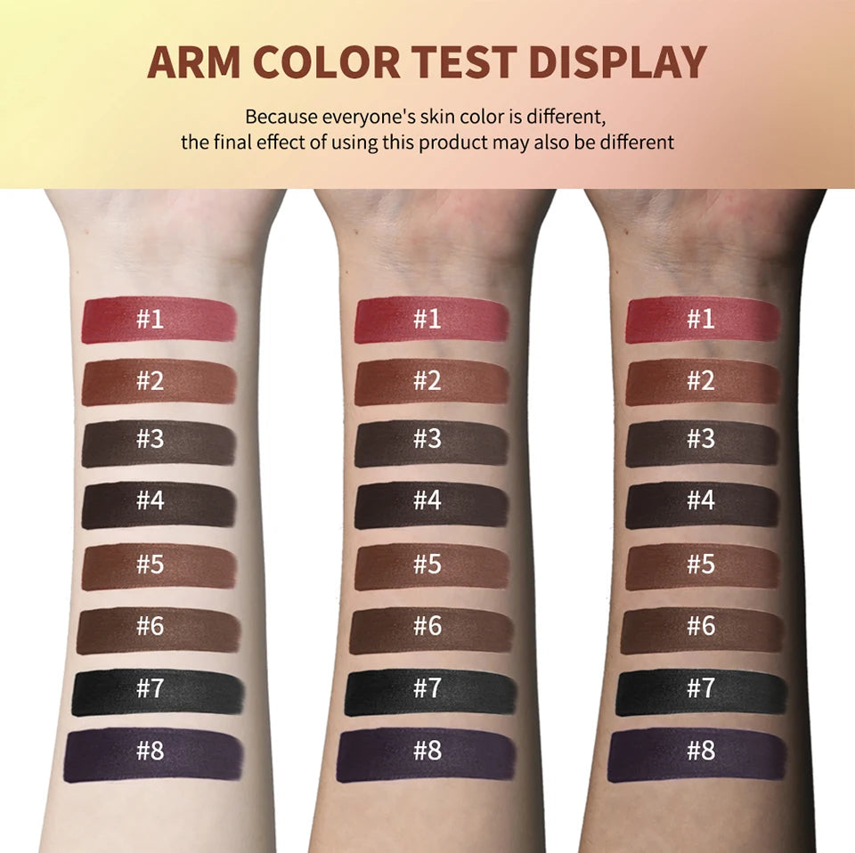 8 Shades Eyebrow Blush Palette With 3Pcs Makeup Brushes  Matte Shimmer Shadow Long Lasting Cosmetics Halloween Makeup Set