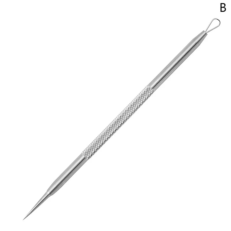 Stainless Steel Blackhead Comedone Acne Blemish Extractor Remover Face Skin Care Pore Cleaner Needles Remove Tools