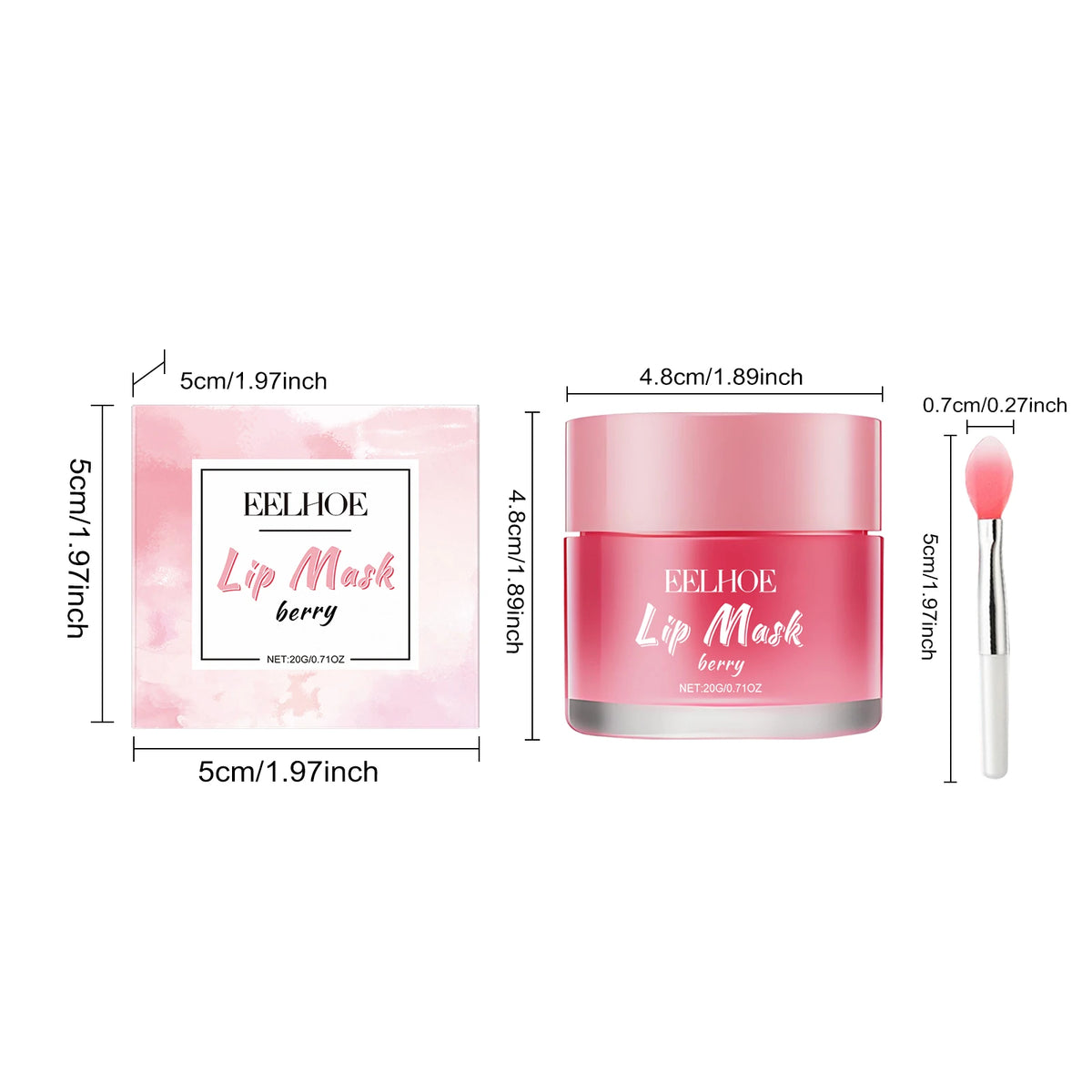 20g EELHOE Moisturizing and Hydrating Sleep Lip Mask – Cleans Dead Skin, Moisturizes Dry Lips, Keeps Them Hydrated and Soft