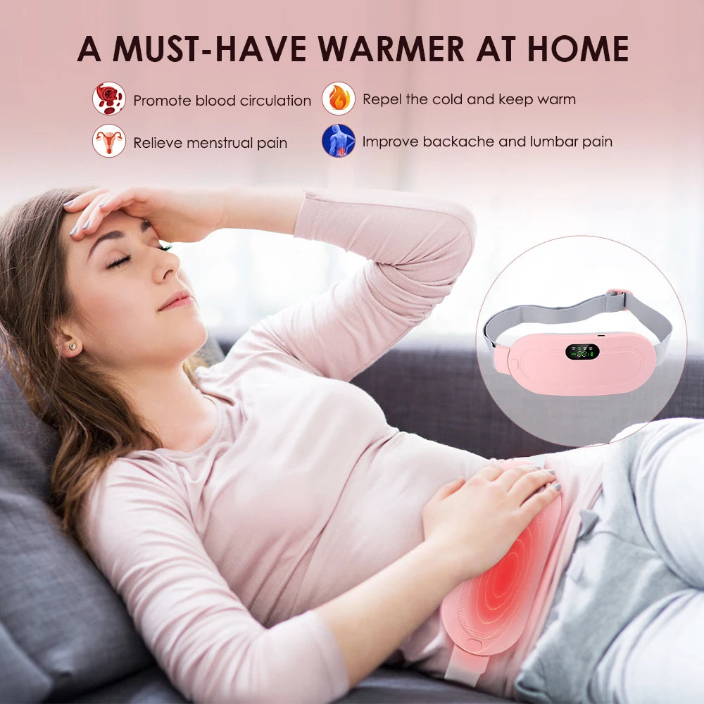 Menstrual Heating Pad Smart Warm Palace Belt for Relieving Waist Pain During Menstruation Heating Abdominal Waist Massage Tools