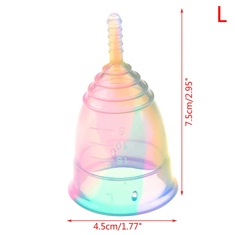 Portable Menstrual Cup Medical Silicone Leak-proof Lady Women Menstrual Period Cup With Storage Case Feminine Hygiene Product