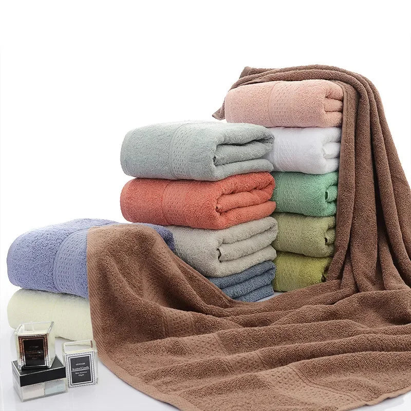 Thicken 100% Cotton Face Towel Absorbent Pure Hand Wash Hair Shower Microfiber Towel Bathroom Family Hotel