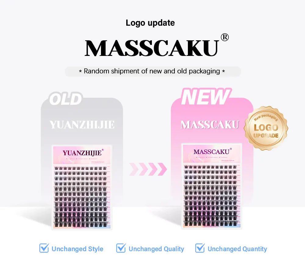 Mix Color 144 Russian Volume YUANZHIJIE False Eyelashes Natural Soft DIY Cluster Segment Lashes Cute Deer Rainbow Eyelashes