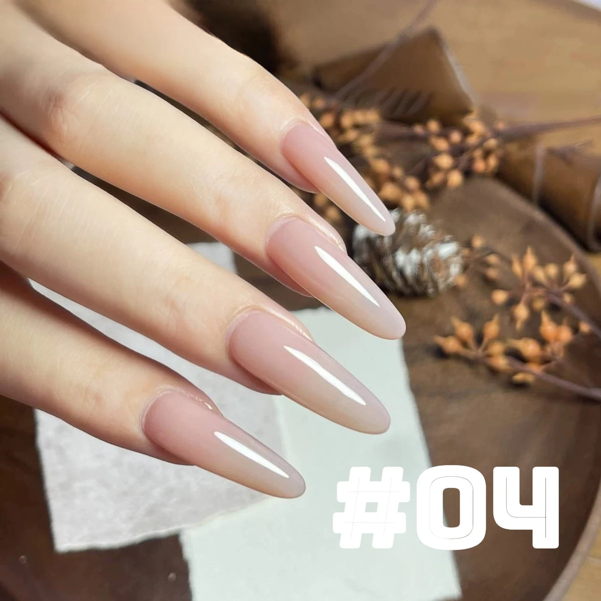 MIANEL 12ML Candy Glass Gel Nail Polish Set Ice-Clear Dopamine Spring Nails Fantasy Nail Art 1-10 Pcs