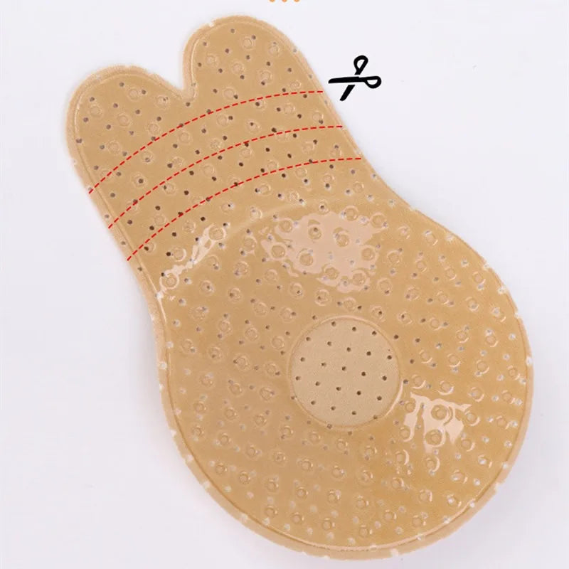 Women Breast Lifting Stickers Push Up Bras Silicone Invisible Chest Strapless Breast Rabbit Lift Up Tape Nipple Cover Bra Pads