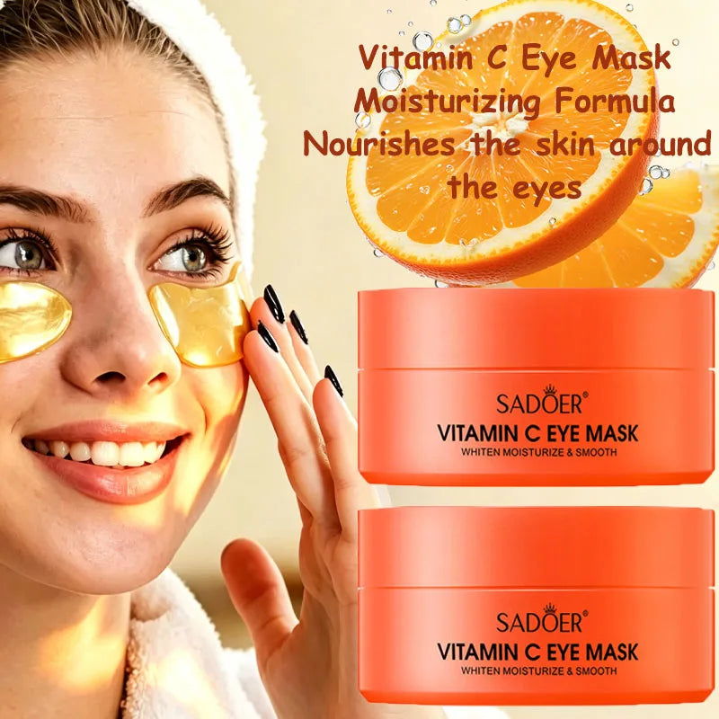 120pcs of Collagen and Vitamin C Eye Mask, Powerful Moisturizing, Instant Lift & 24-hour, Making Eye Skin More Delicate And Firm, Giving Eye Skin Luster, Bidding Farewell to Dryness And Dullness, Eye Care, Vitamin C Eye Mask