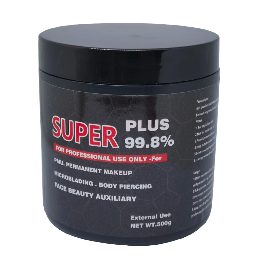 Original 99.8% Super Microneedle Tattoo Cream 500g Before Permanent Face Beauty Makeup Pmu Auxiliary Cream Eyebrow Lips Liner