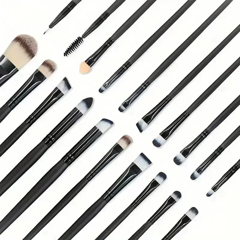 20Pcs Professional Makeup Brushes Set Soft Synthetic Hair Cosmetic Brush for Foundation Eyeshadow Eyebrow Eyeliner Blending Make
