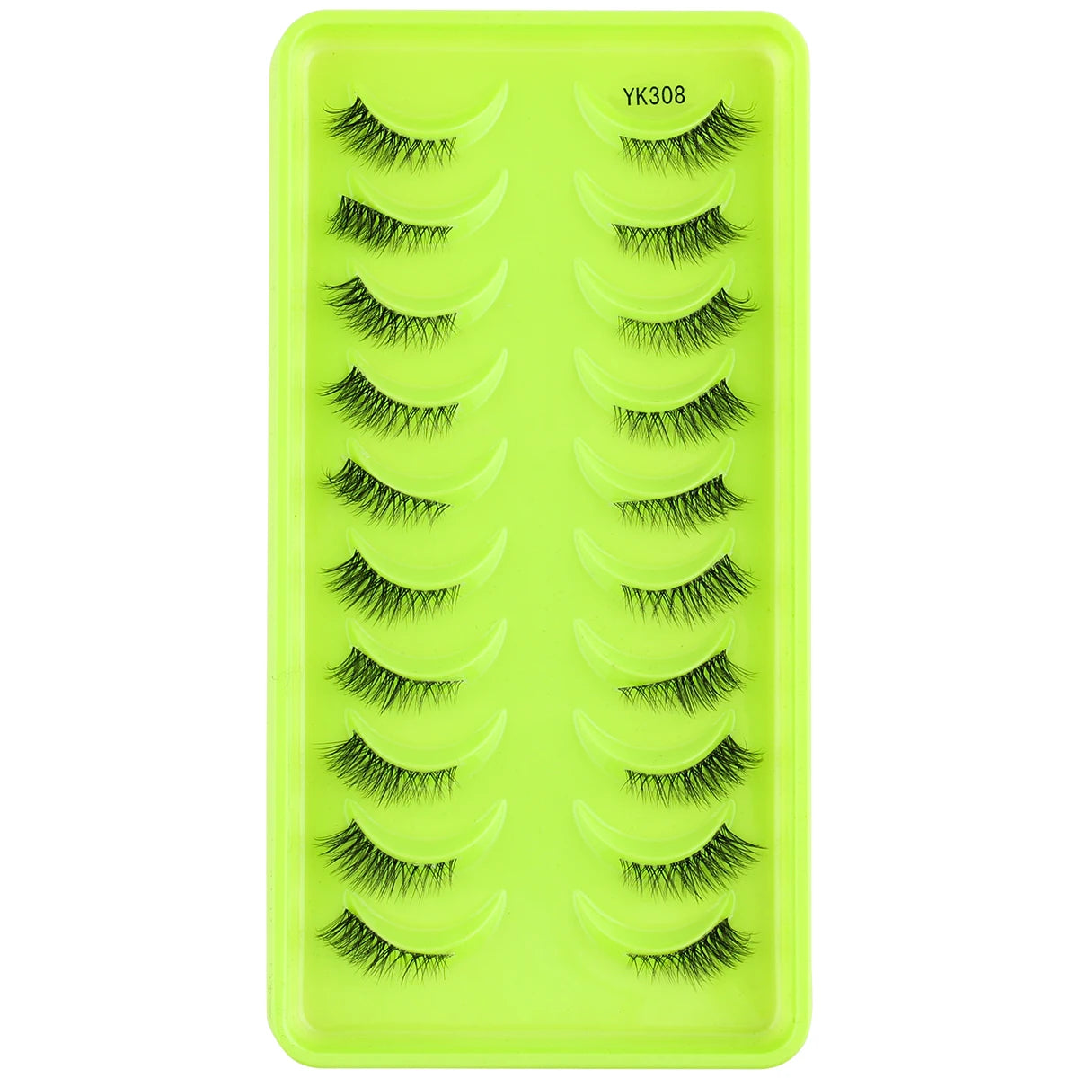 6/10 Pairs Half Lashes 3D Mink Lashes Faux Mink Fluffy Lash Soft Full Thick Wispy Eyelash Dramatic False Eyelashes Makeup