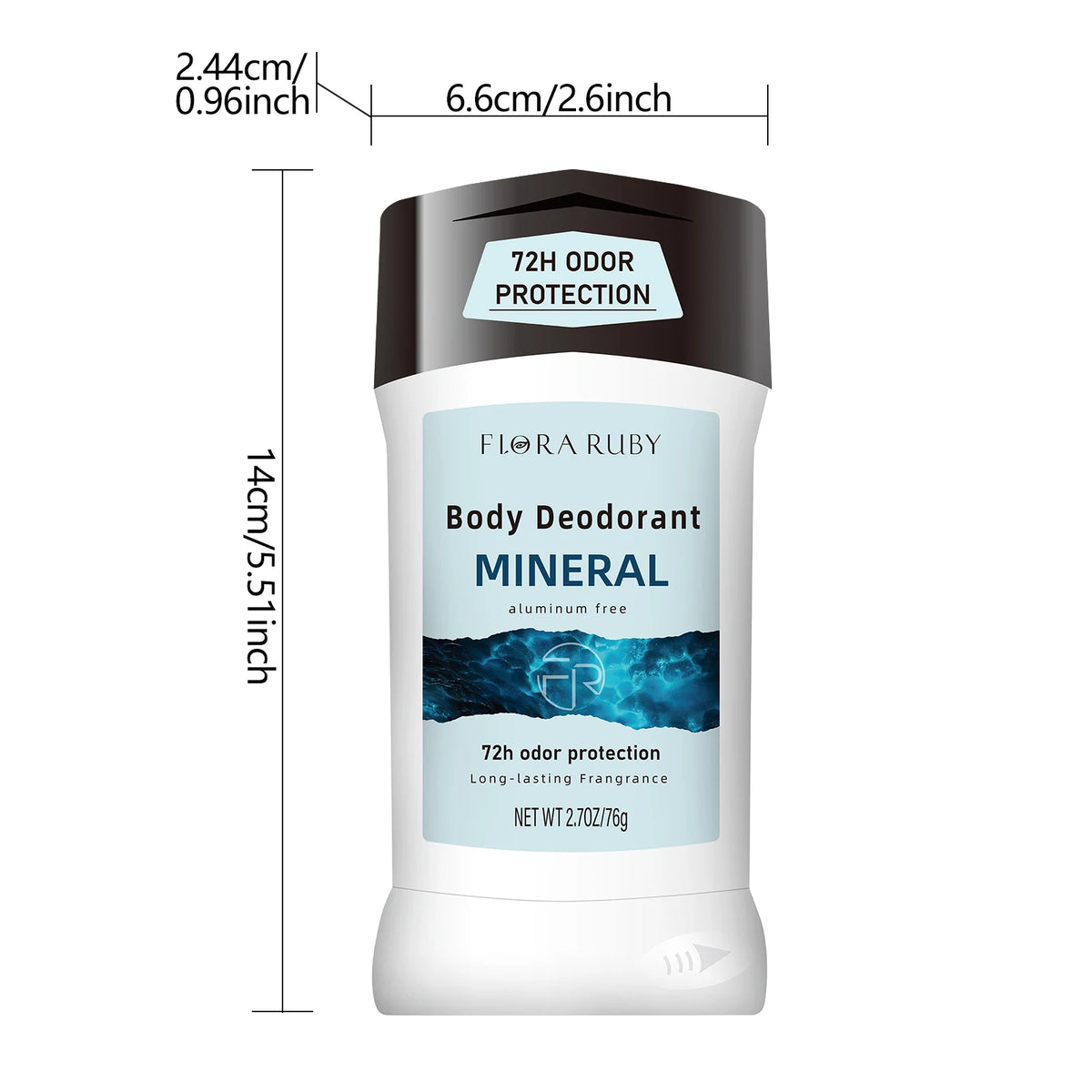 76g Mens Deodorant Refreshing Fragrant Body Care Cream- Long-Lasting Deodorizing,Anti-Sweating, Moisture Control Odor for Armpit