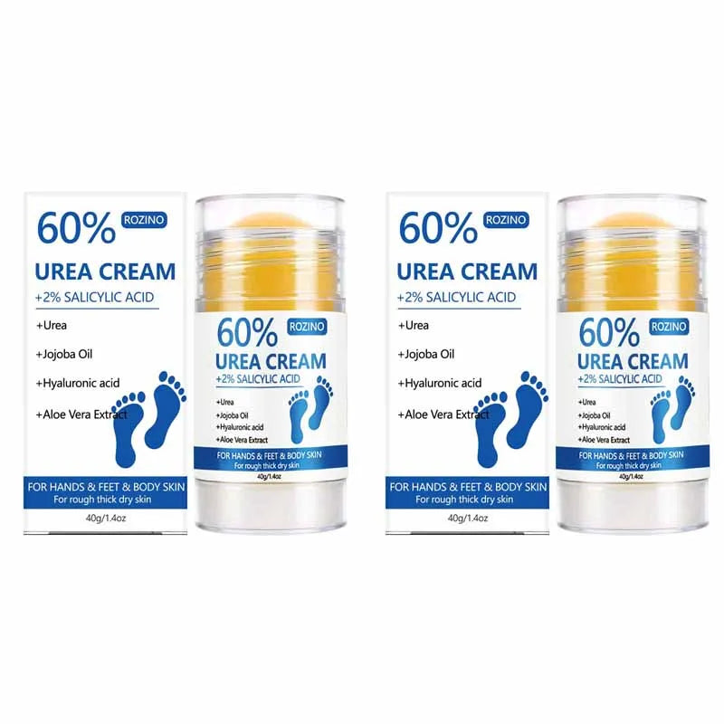 [Super Anti-Cracking] 60% Urea + 2% Salicylic Acid Hand and Foot Stick, Super Strong 50X Anti-Cracking Hand and Foot Cream Stick Plus+, Super Strong Anti-Cracking, 2-Minute Deep Hydration, Fast Results, Deep Moisturizing, Loc