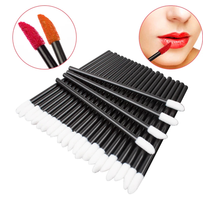 50/1000pcs Lip Brushes Applicators Eyelashes Brush Lipstick Brush Lip Gloss Applicator Wands Makeup Beauty Tool