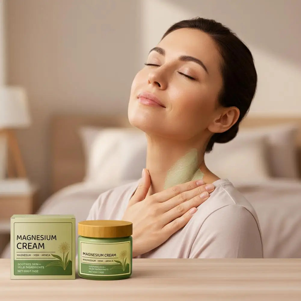 50g Natural Plant Hydrating Moisturize Cream Magnesium MSM Arnica Body Butter Non-Greasy Gentle Daily Barrier Repair Face Cream