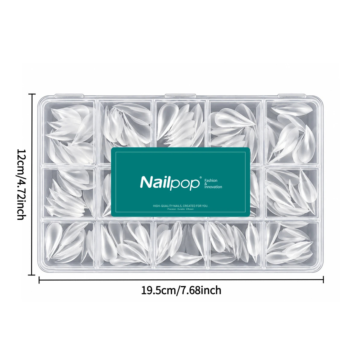 Solid Cat Claw False Nails Extra Matte Clear Full Cover Acrylic Press On Nails 15 Sizes Halloween Salon Style 150pcs