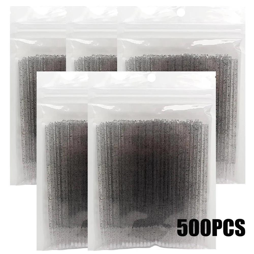 300/500PCS MicroBrush Eyelash Cleaning Brush Lash Extension Applicator For Eyelashes Removing Swab Micro Makeup Brush