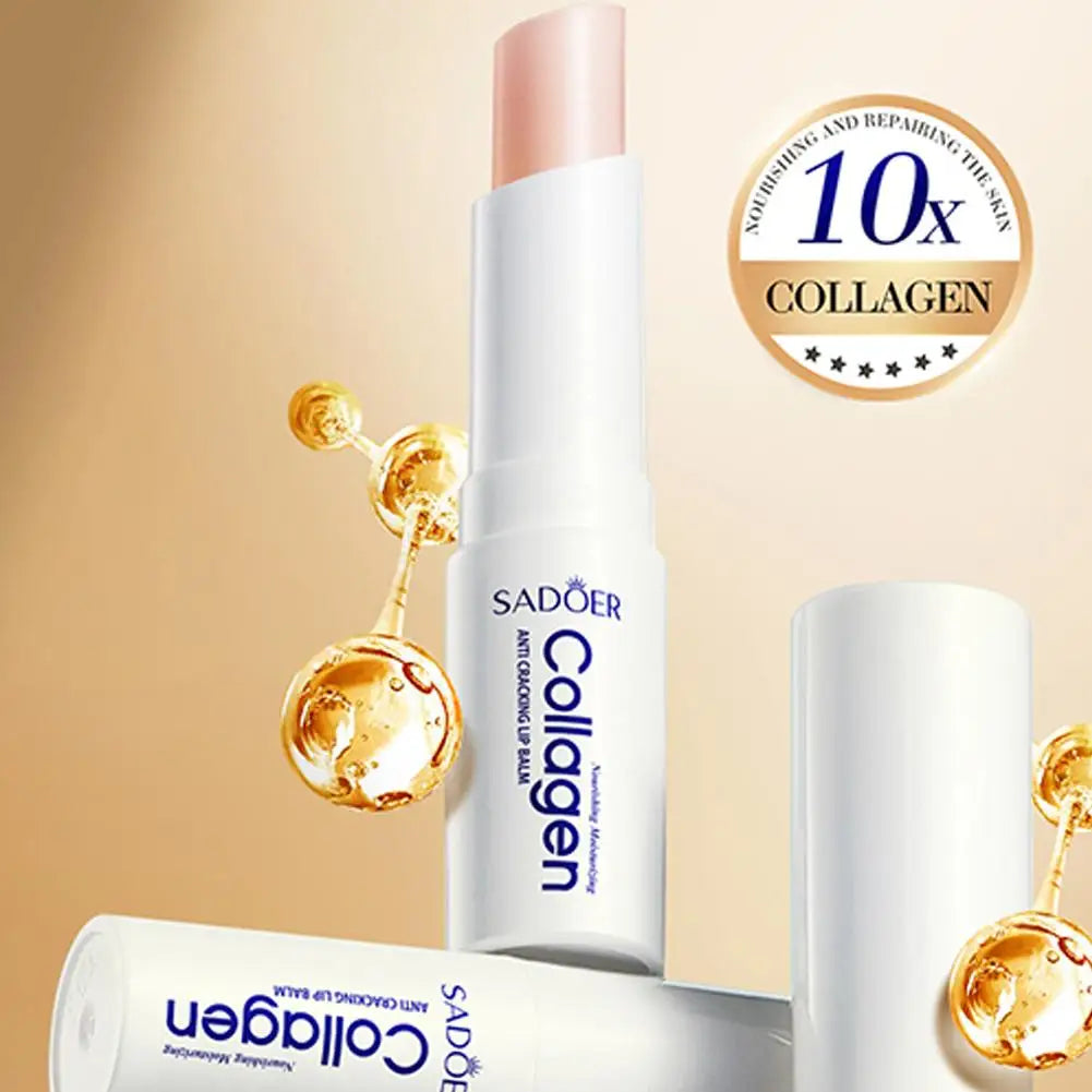 1/3/5/10PCS Collagen Lip Balm Fall And Winter Anti-Cracking Moisturizing Lip Balm Improve Hydration Plumping Antiaging