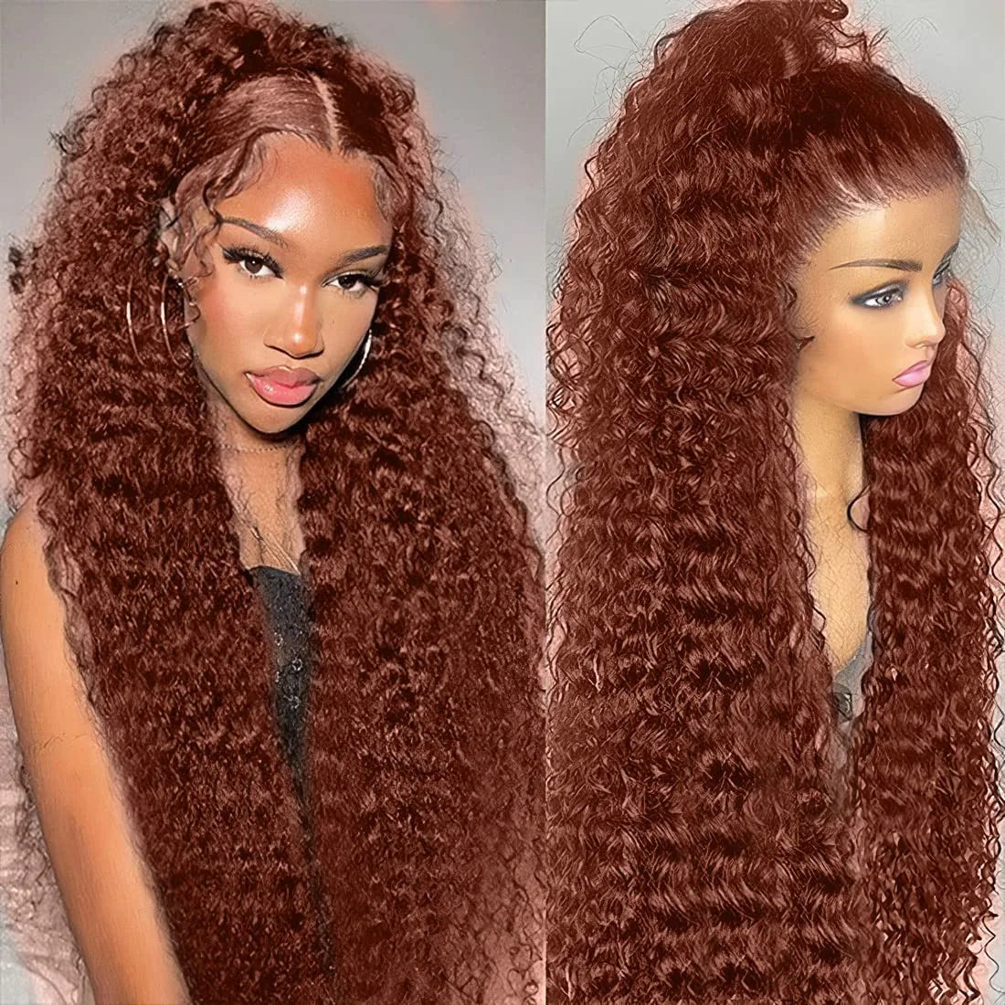 Navy Blue Light Pink Deep Wave Lace Front Wigs Free Part Long Curl Wavy Heat Fiber Synthetic Wig Makeup Cosplay Black Women Use