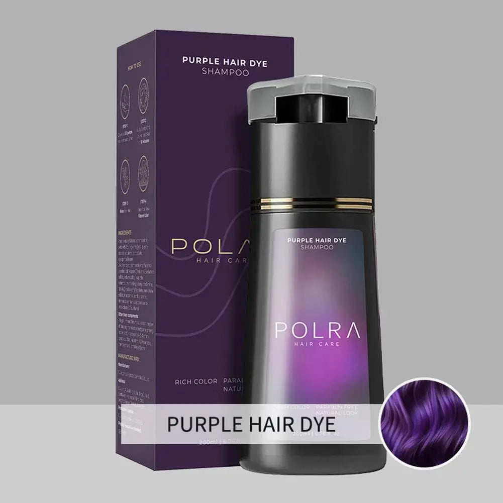200ml 4 Colors Hair Dye Shampoo For Gray Hair For Women Men ﻿Premium Natural Hair Dye Kit Semi Permanent Hair Dye Shampoo Black
