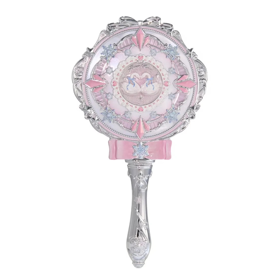 Flower Knows Snow Ballet Hand Mirror Fairytale Portable Makeup Mirror,Cute Collectible Cosmetic Mirror for Purse & Travel