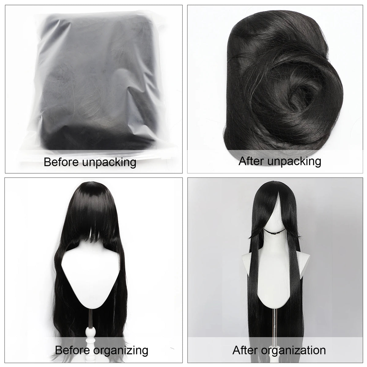100CM Long Straight Wig With Bangs Synthetic Cosplay Wig For Women Pink Purple Cosplay Wigs For Halloween Party