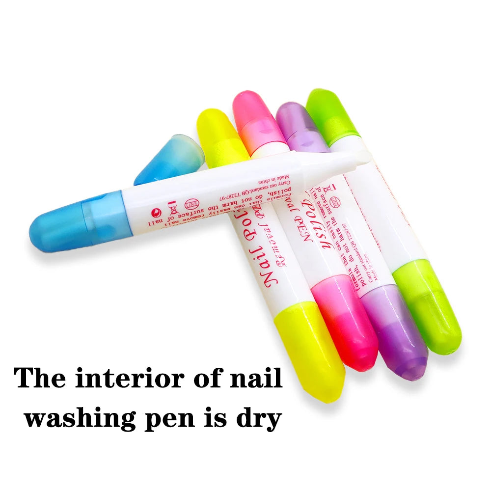 50Pcs Nail Polish Remover Pen With 3 Replaceable Tips Nail Polish Corrector Pen For Precision Cleaning Nail-Art Mistakes Cleanup