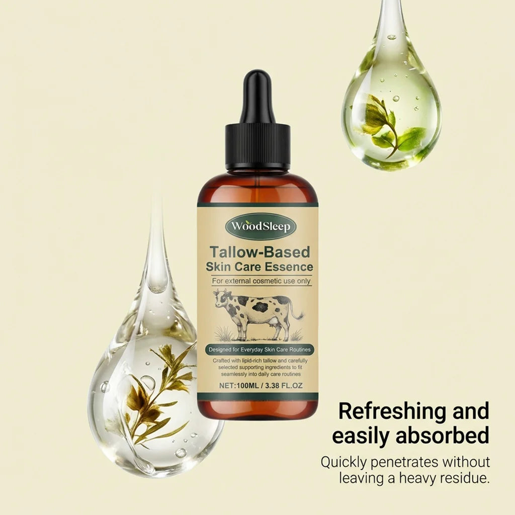Beef Tallow Facial Serum Nourishing Face Care Essential Oil Anti-Dryness Skin Hydrating Essence Oil-Based Moisturizer Skincare