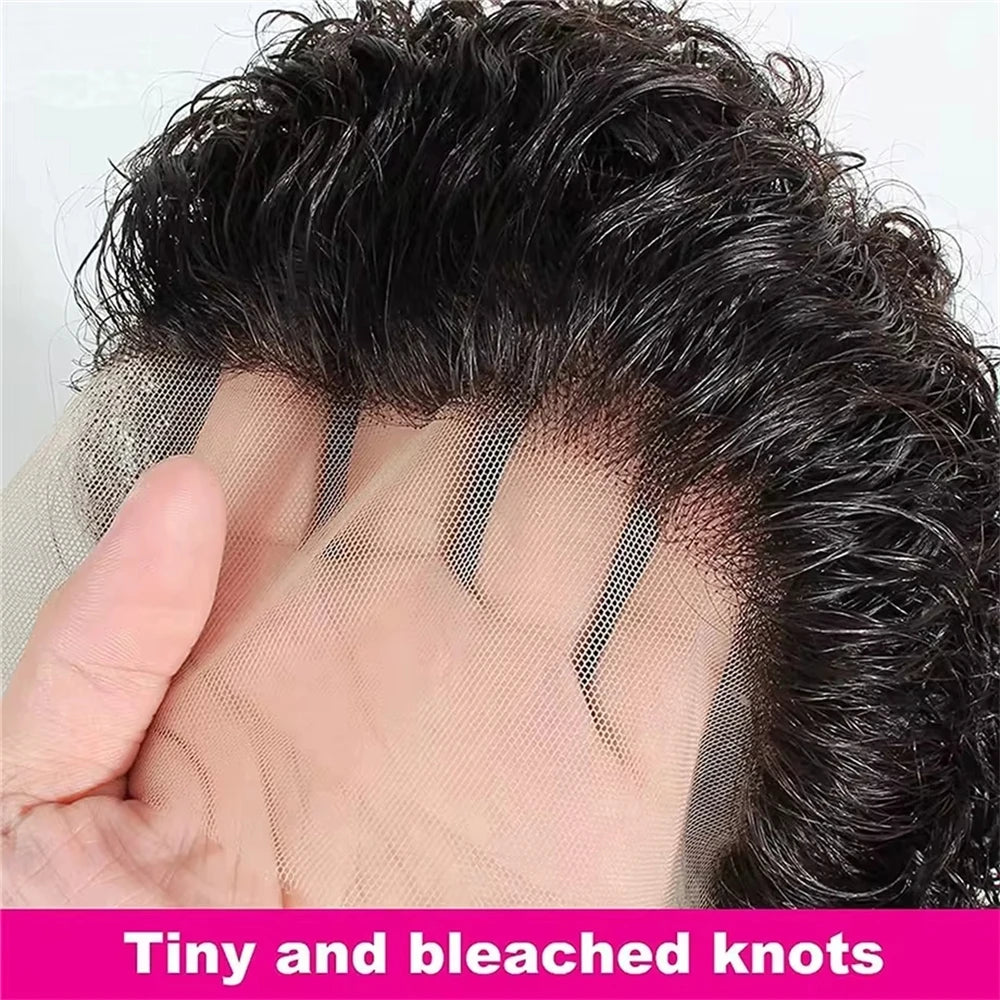 Short Pixie Cut Wig Deep Wave 13x4 Lace Front Human Hair Wigs Curly 13x1 Lace Wigs Prepluck Brazilia Human Hair For Black Women