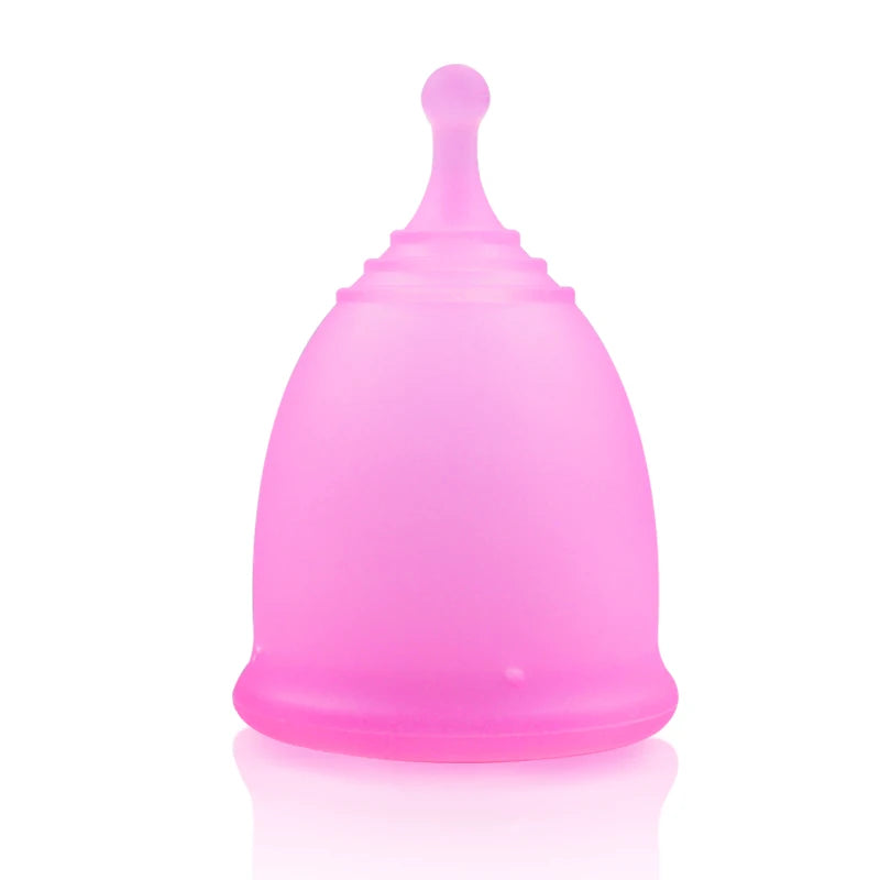Feminy Menstrual Cup L - Medical Grade Silicone Soft Vaginal Tampon for Women Period Cup Certified Safe for Female Hygiene