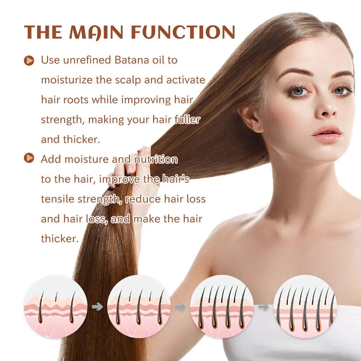 Batana Oil Natural Scalp Nourishing Balm Strengthen Weak Hair Boost Thicker Fuller Healthier Hair Daily Home Hair Treatment