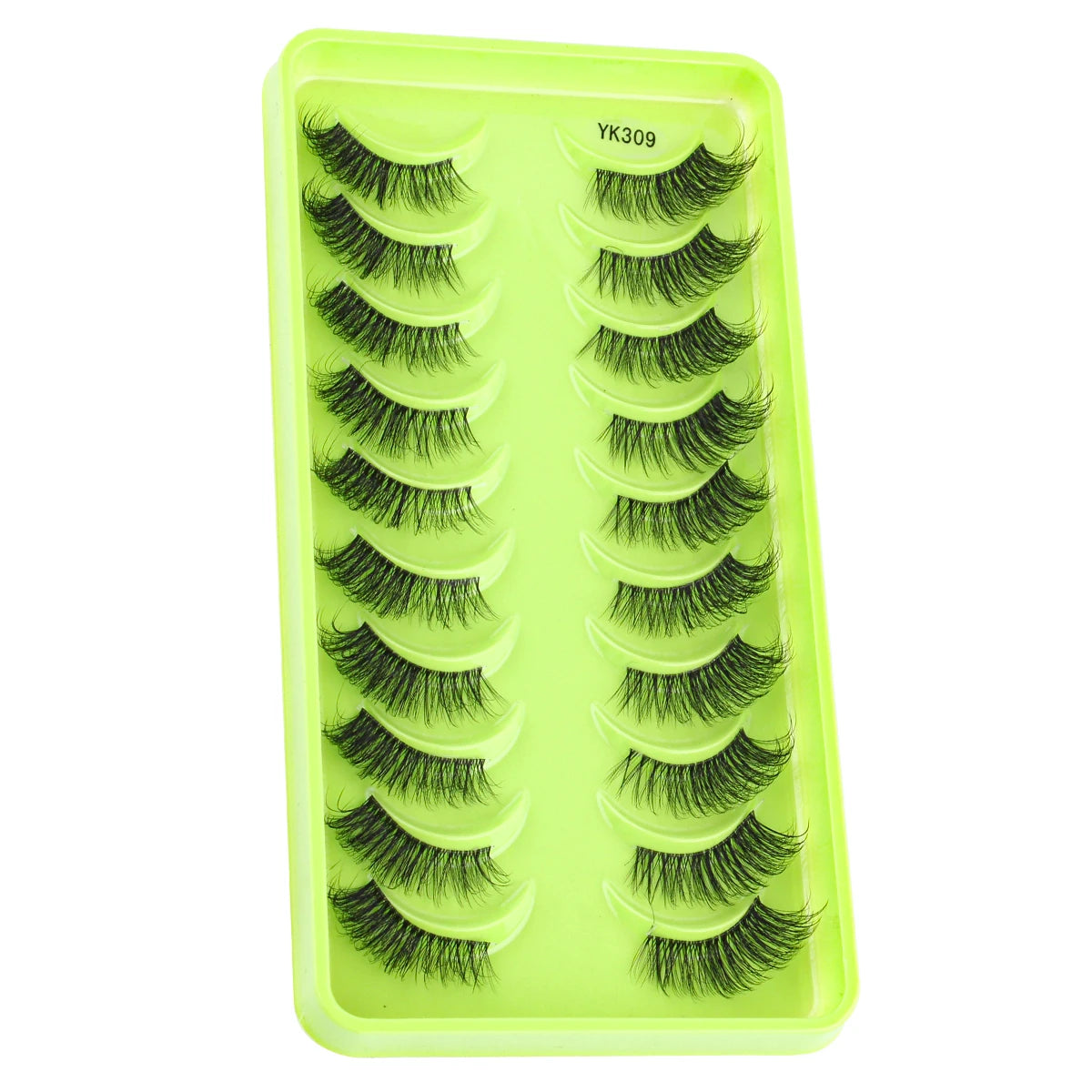 SHIDISHANGPIN 3/6/10 Pairs Half Lashes 3D Mink Lashes Faux Mink Natural Lash Soft Wispy Eyelash Dramatic False Eyelashes Makeup