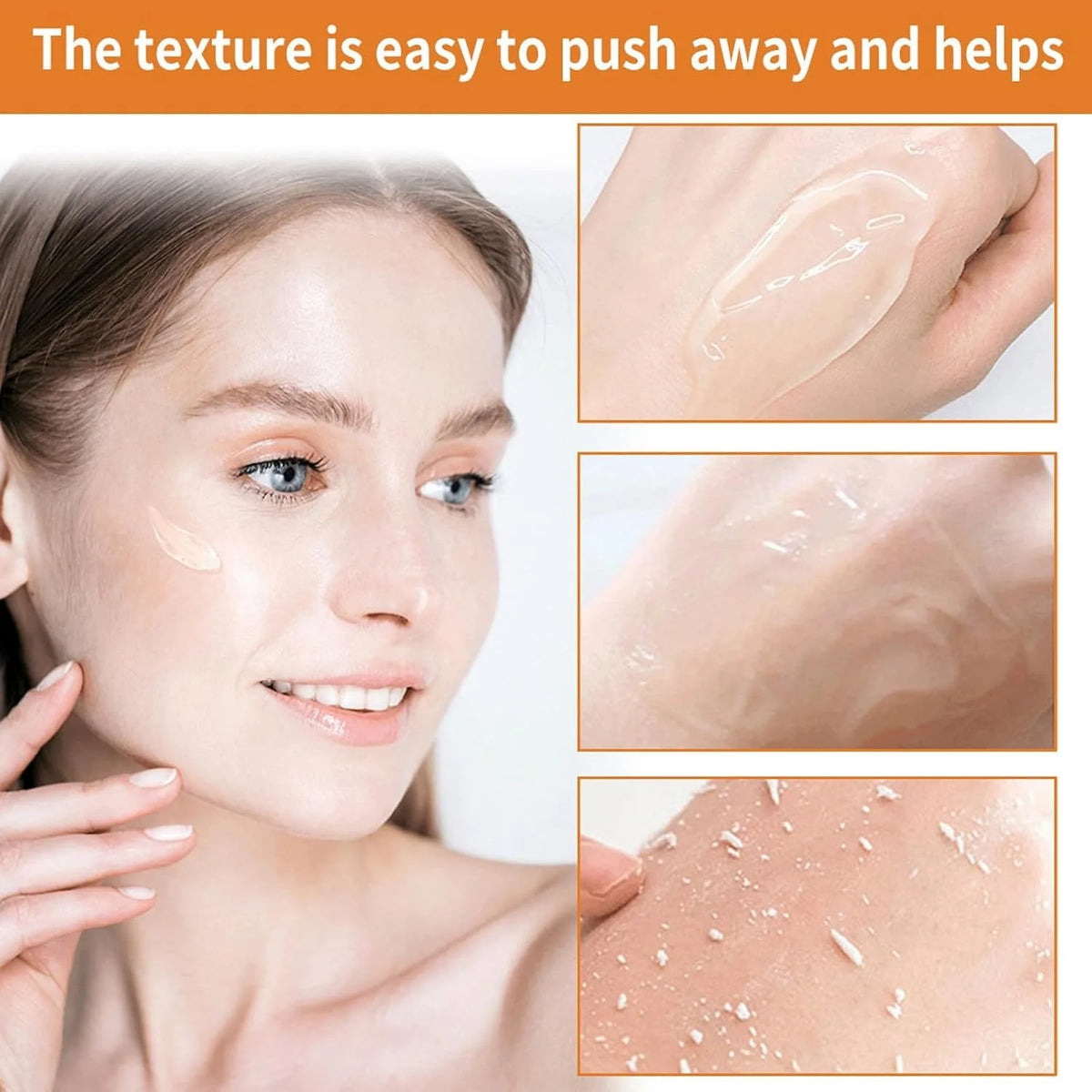 Orange Exfoliating Gel 2/4/7 pcs 50g Each Gentle Brightening Face Body Scrub Deep Cleansing Peeling Gel for All Skin Types Smoothing Skin Care