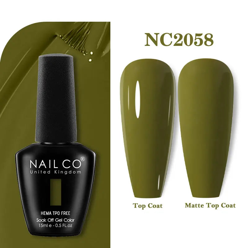 NAILCO 15ml TPO-Free Nail Gel Polish Vernis Semi Permanent Nails Art Manicure Design Hybrid Remover Gel Top Coat Ongle Gel UV