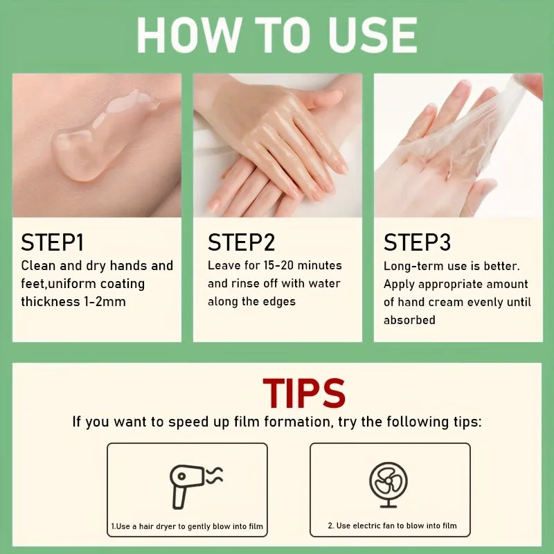YUITIKUE 50g Aloe Vera Hand Foot Mask Exfoliating Moisturizing Hydrating Brightening Dead Skin Removal Hand Foot Care Cream