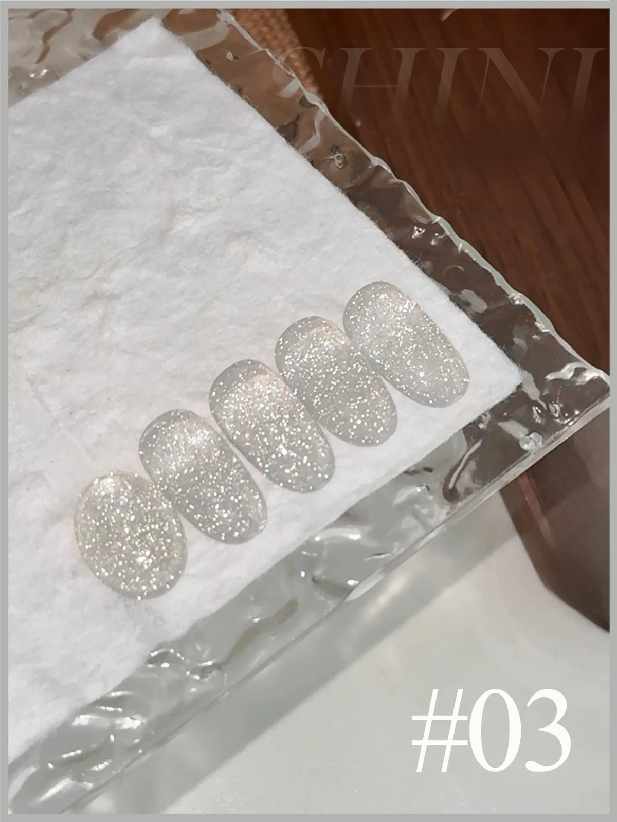 MN 1-9PCS Pink Blue White Green Color Series Gel Nail Polish With Strobe Glitter Brocade Diamond Gel Polish