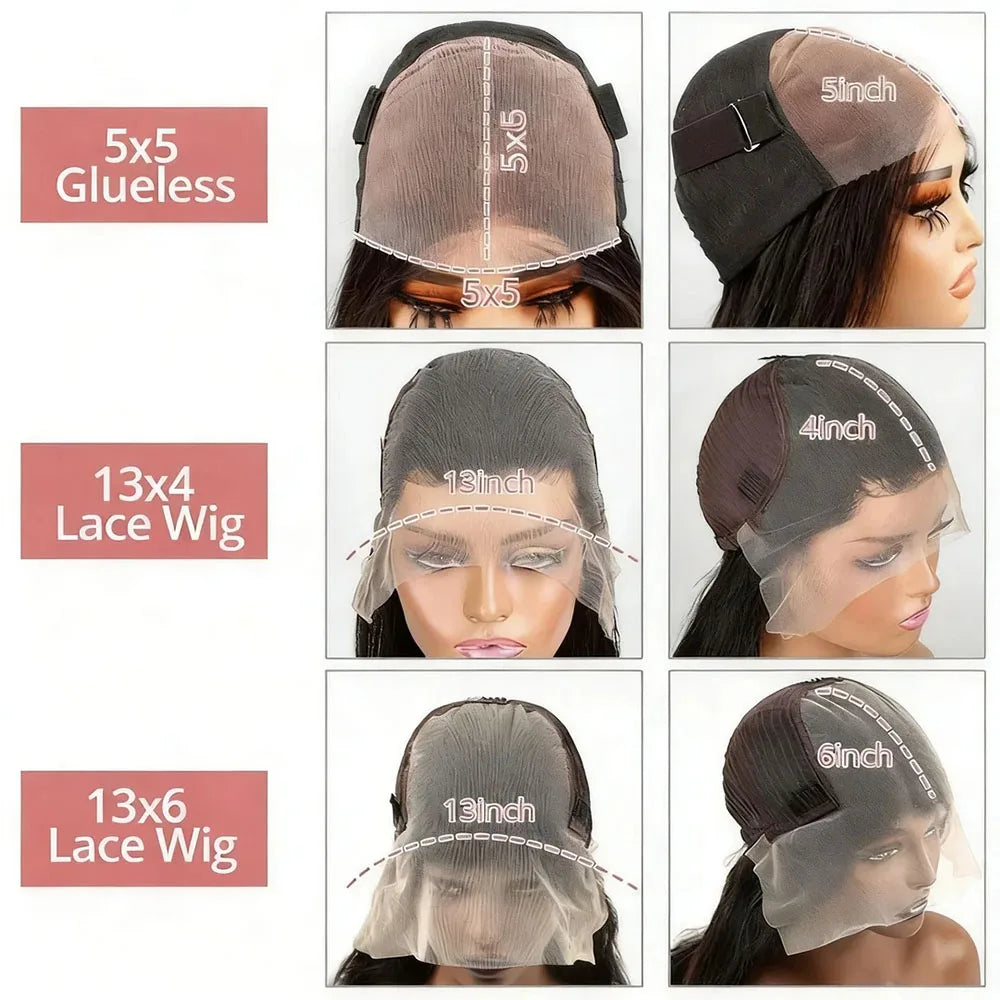 Transparent Lace Frontal Wigs Human Hair 250 Density 13x6 Short Bob Wig Burmese Bone Straight Bob Wigs Pre Plucked 13x4 Lace Front Wigs 14 16 inch For Women