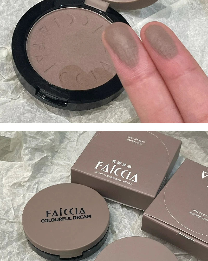 Monochrome Nose Shadow Contour Palette Natural Matte Cement Grey 3D Facial Bronzer Powder Cosmetic Highlight Brighten Contouring