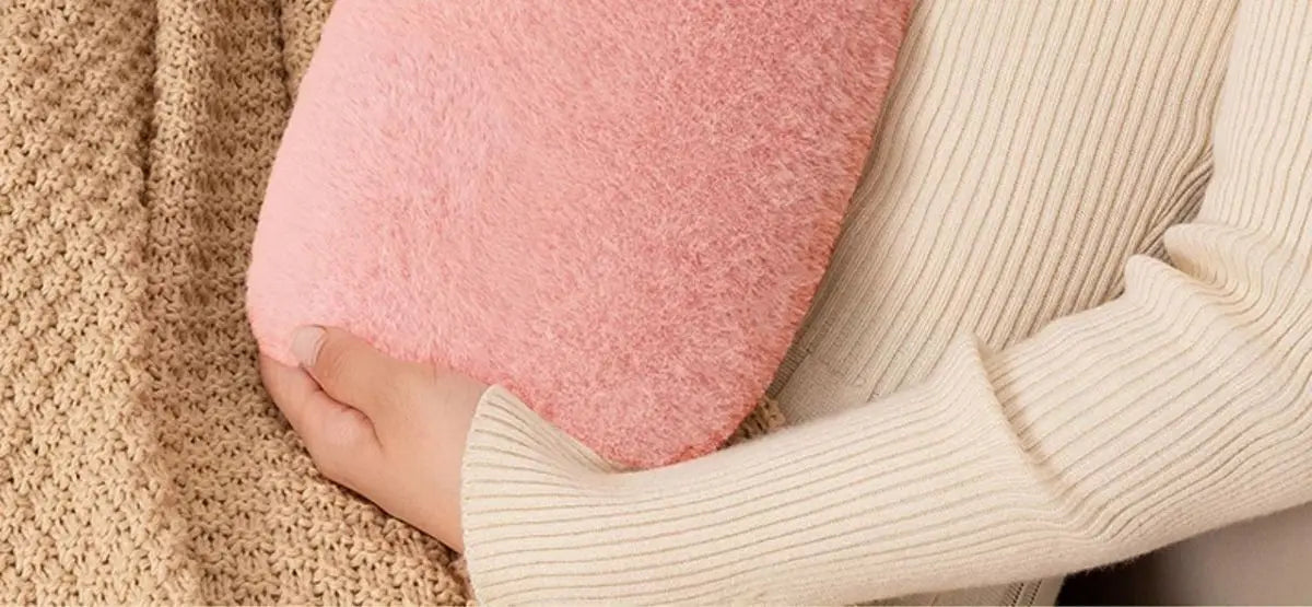 2025 Hot Water Bottle with Cover 1L for Bed Hand Foot Warmer Hot Water Bag Neck Shoulder Pain Menstrual Cramps Hot Compress