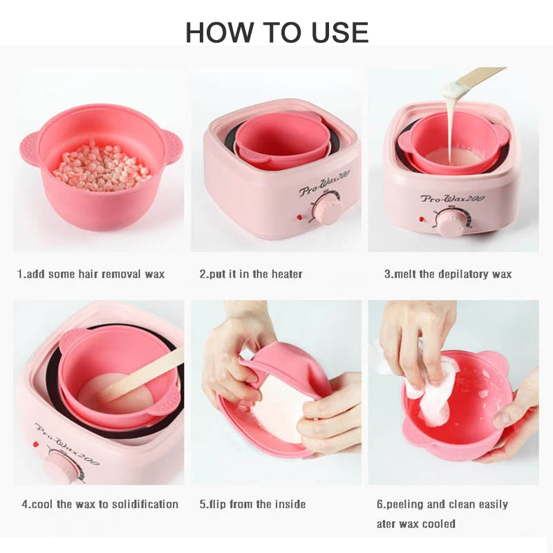 2026 Depilatory Wax Beans Hard Wax for Heating Machine Painless Hot Film Bikini Line Face Legs Body Hair Removal Treatment