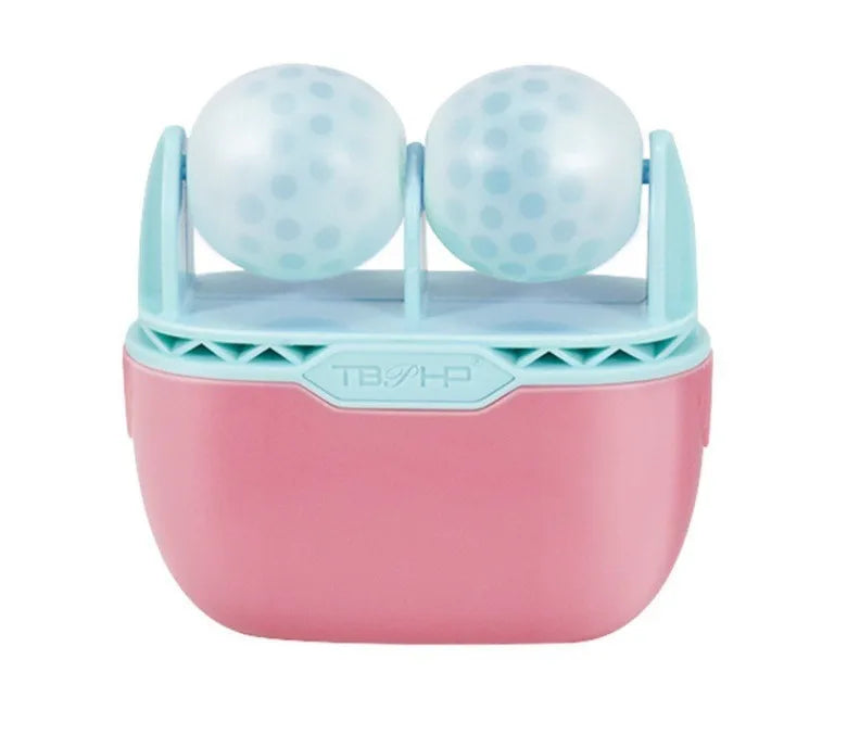 Cool Facial Eye Massage Face Ice Roller Double Roller Relieve Fatigue Pain Redness Skin Tighten Face Lift Reduce Swell Iceroller