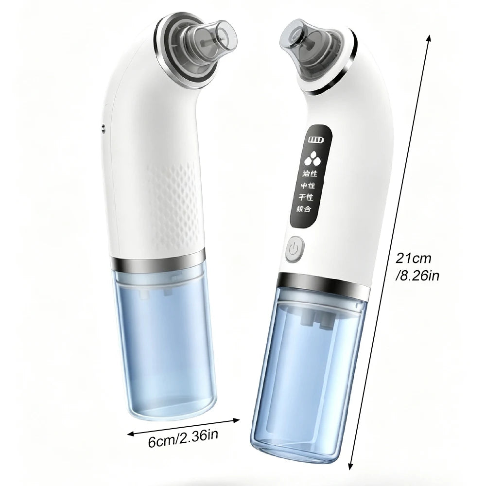 Blackhead Remover Pore Vacuum with 4 Suction Levels,6 Probes Portable Facial Pore Cleaner-Blackhead Remover Tools for Women Men