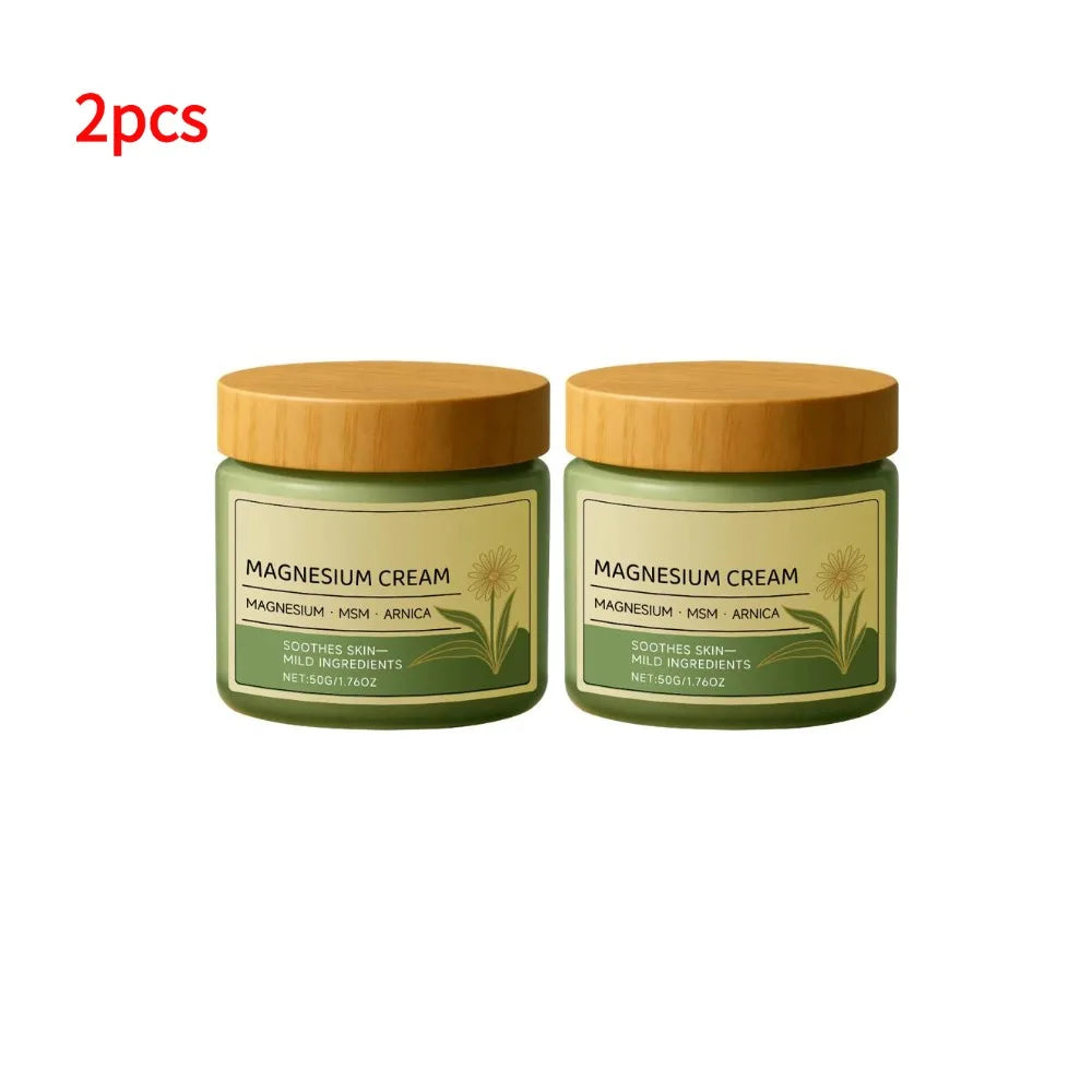 50g Natural Plant Hydrating Moisturize Cream Magnesium MSM Arnica Body Butter Non-Greasy Gentle Daily Barrier Repair Face Cream
