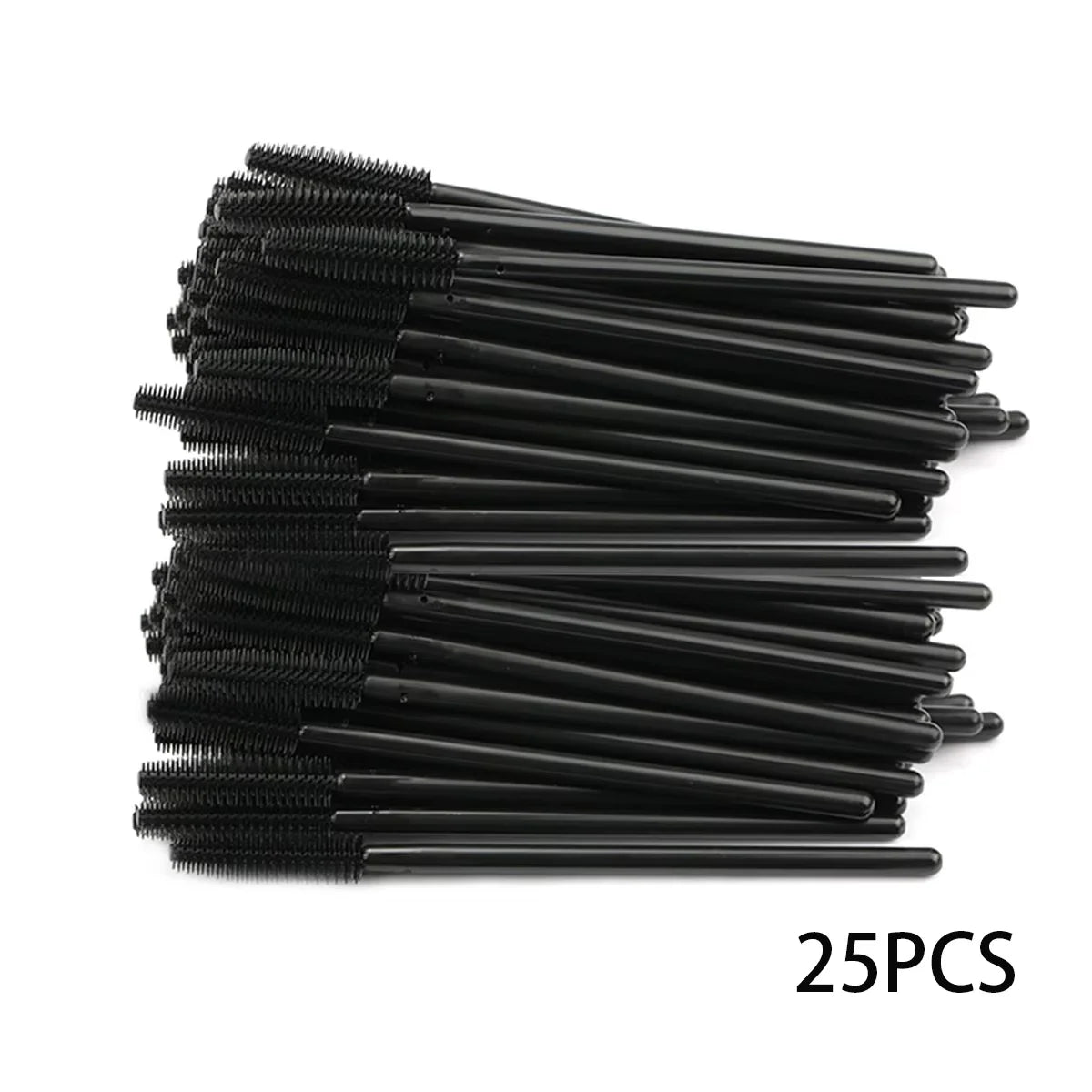 25/50PCS Eyelash Brush Silicone Gel Eyelashes Brushes Mascara Wands Applicator Spoolers Lashes Cosmetic Brushes Makeup Tools