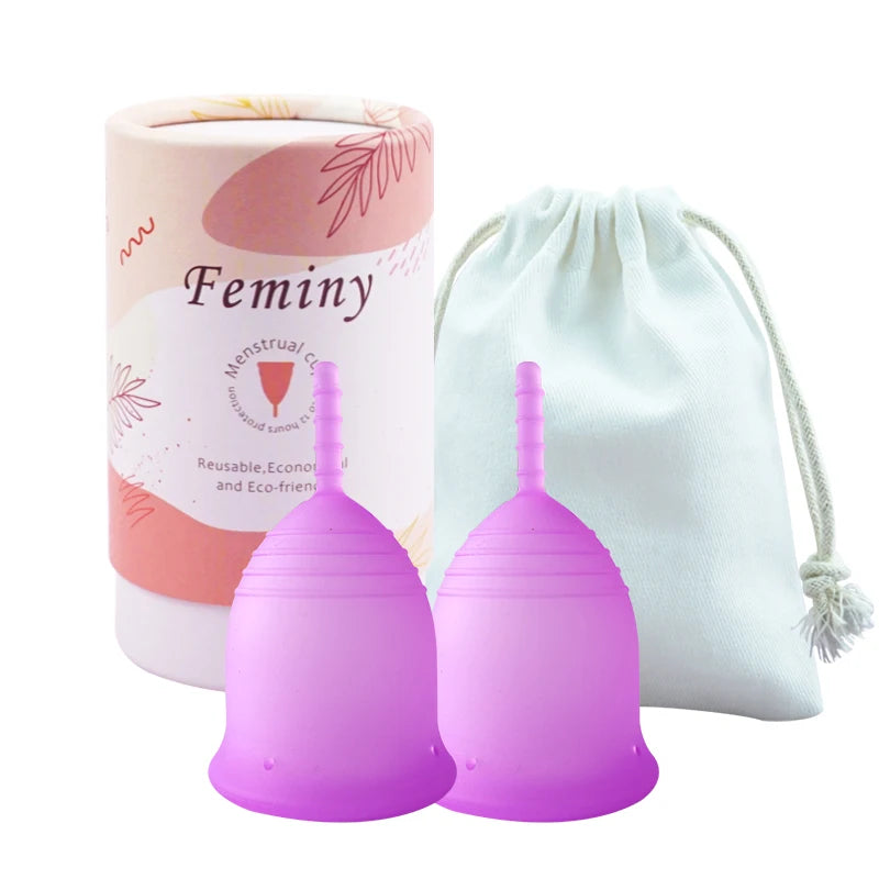 Soft Menstrual Cup 100% Medical Silicone Woman Period Use Hypoallergenic Certified Menstrual Collectors Menstruation Cups