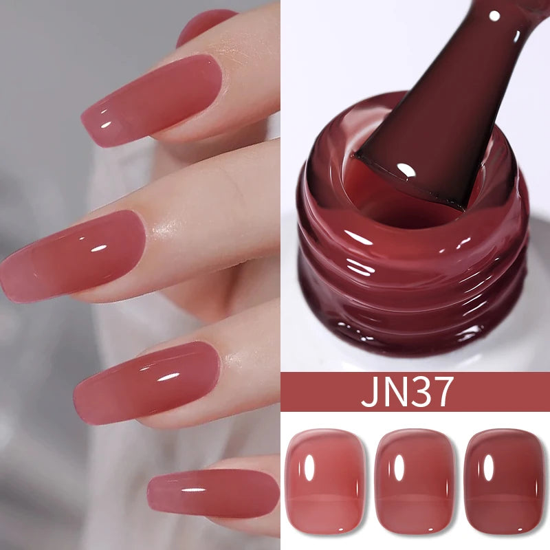BORN PRETTY Water Light Cat Magnetic Gel Nail Polish Nude Milk White Jelly Color Semi Permanent Soak Off UV LED Gel Varnish DIY
