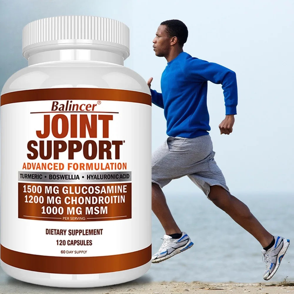 Glucosamine Chondroitin MSM Turmeric Boswellia - Joint Health and Joint Function Support - Glucosamine Sulfate Mobility Formula